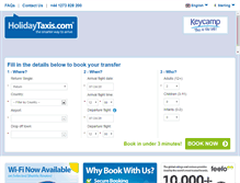 Tablet Screenshot of keycamp.holidaytaxis.com
