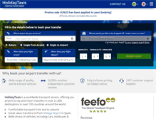 Tablet Screenshot of holidaytaxis.com