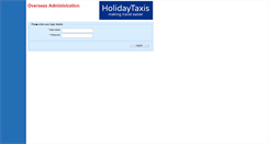 Desktop Screenshot of overseas.holidaytaxis.com