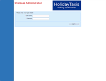 Tablet Screenshot of overseas.holidaytaxis.com